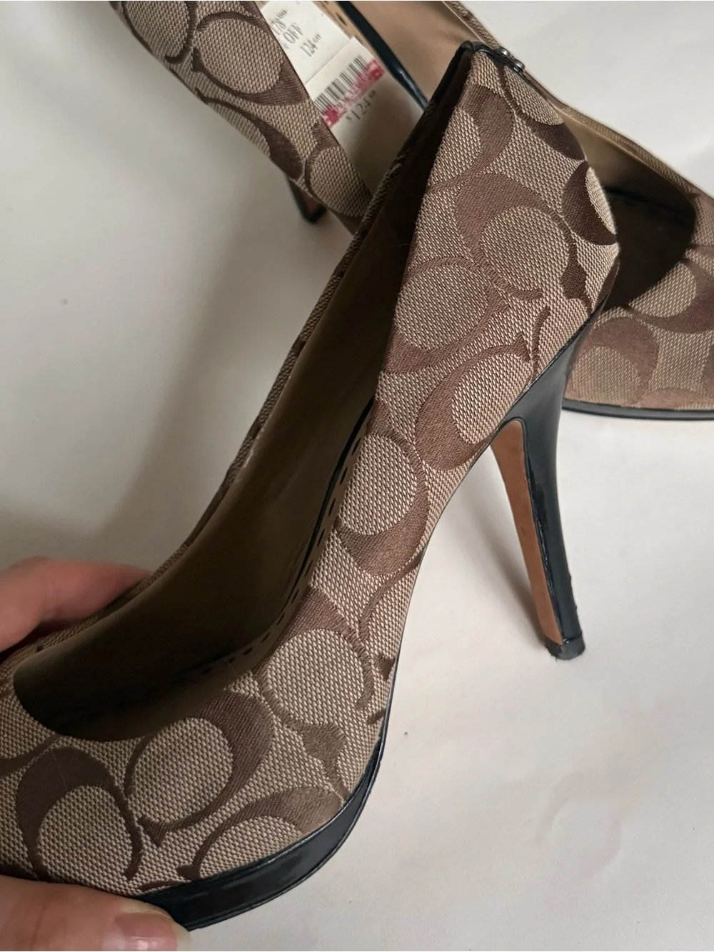 Coach Brown and Beige Pumps